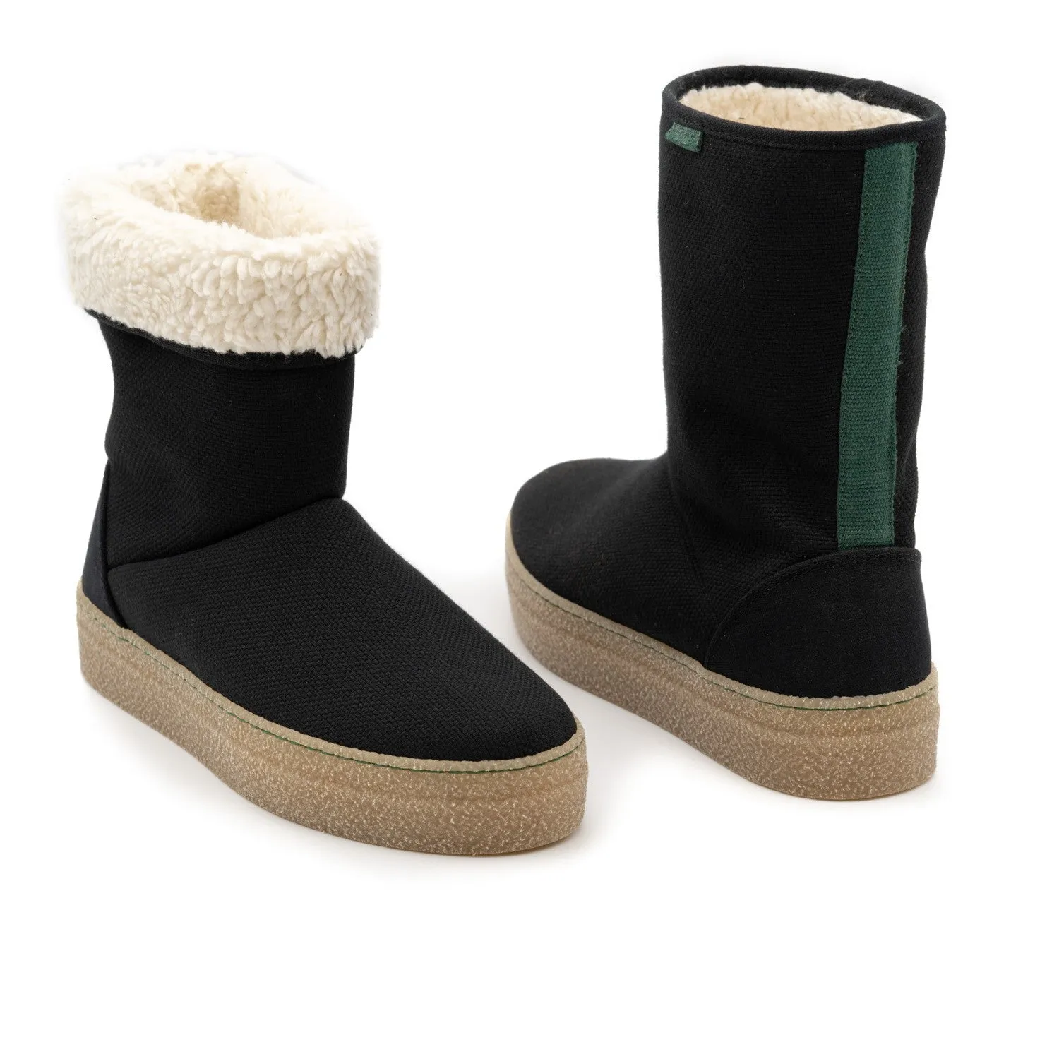 Vegan winter bootie black JOY001