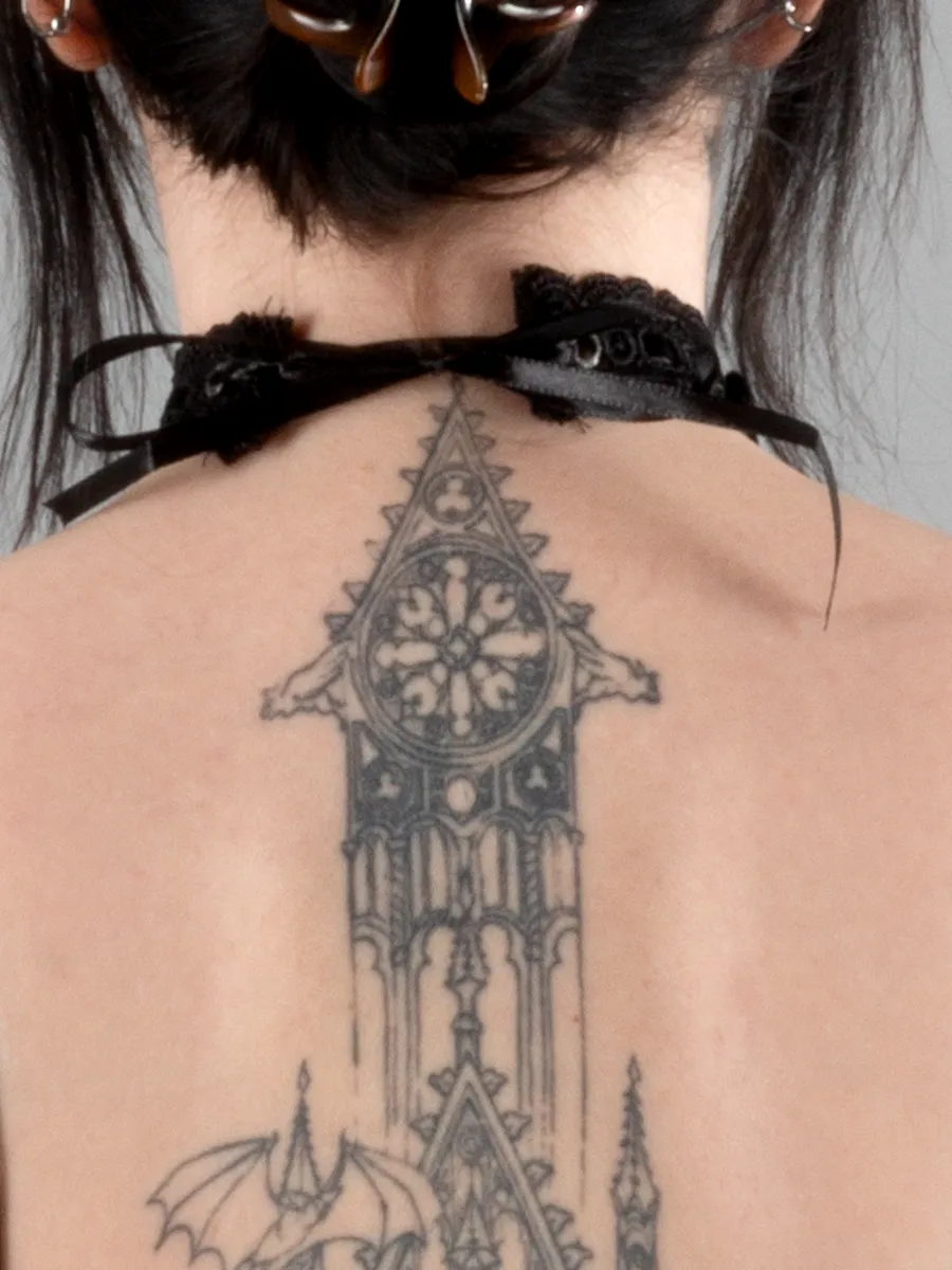 Velvet Bow Lace Choker