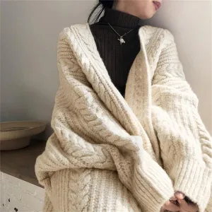 Vintage Fashion Knitting Loose Cardigans