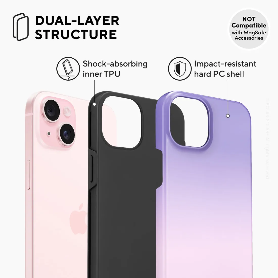 Violet Blue Pastel Custom - iPhone 15 Plus Case