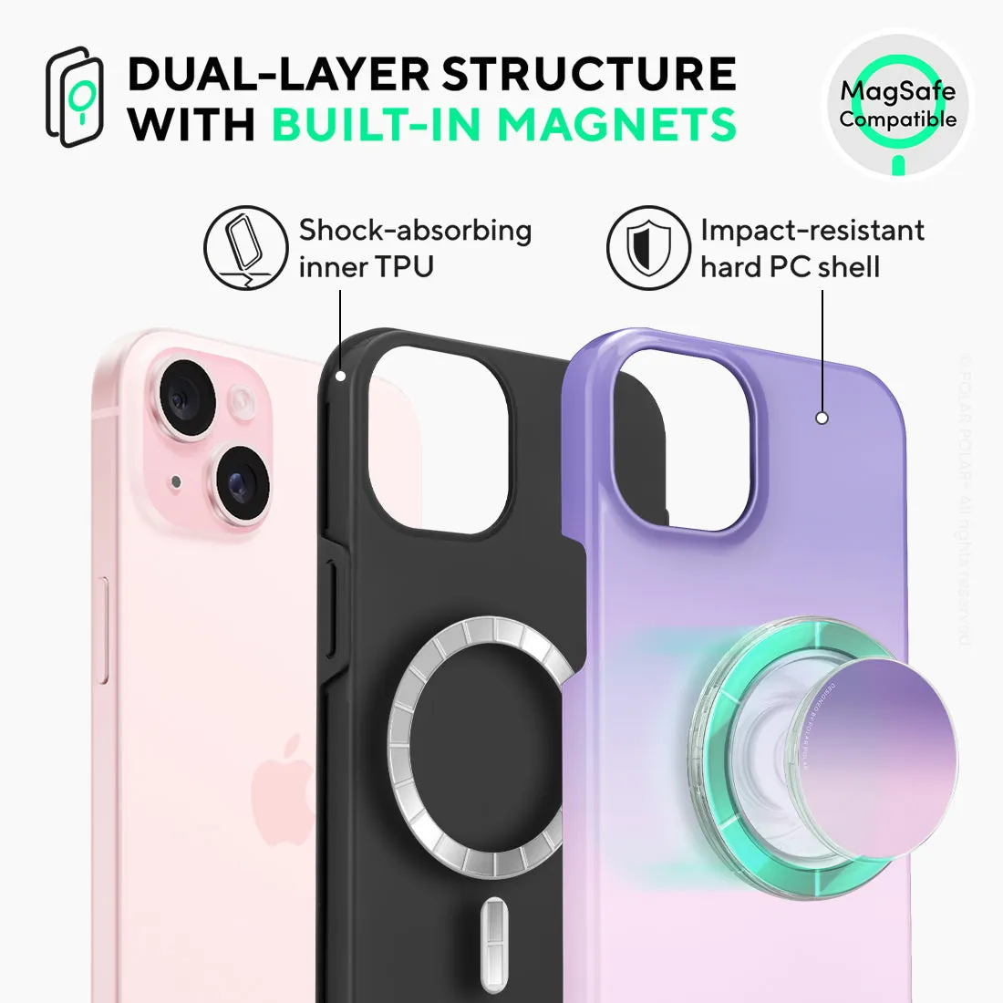 Violet Blue Pastel Custom - iPhone 15 Plus Case