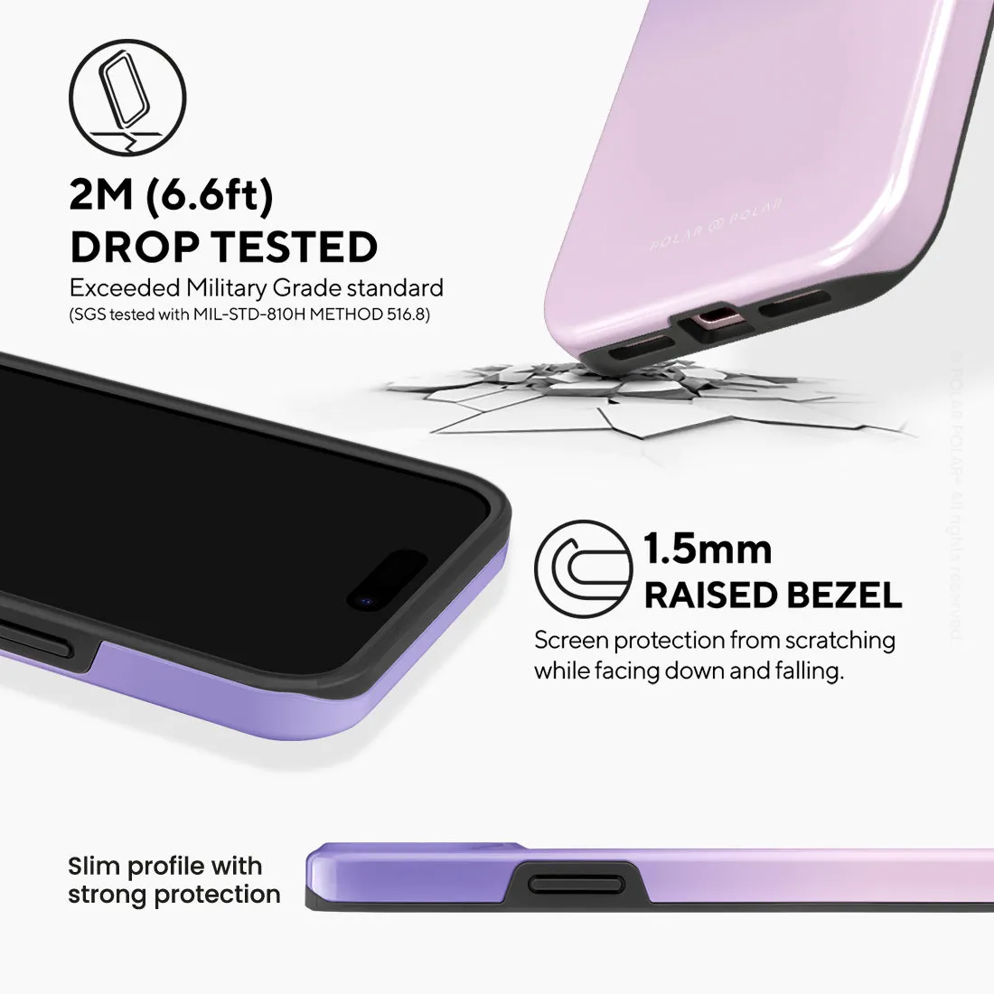 Violet Blue Pastel Custom - iPhone 15 Plus Case