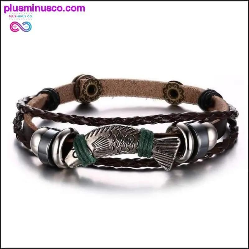 Vnox Lucky Vintage Men's Leather Bracelet Playing Cards Raja