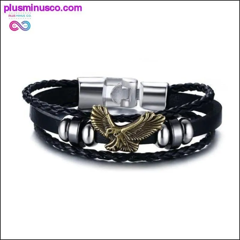 Vnox Lucky Vintage Men's Leather Bracelet Playing Cards Raja