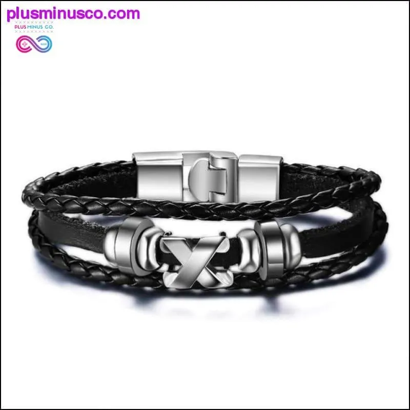 Vnox Lucky Vintage Men's Leather Bracelet Playing Cards Raja