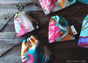 Wagara Kinchaku Drawstring Purse, 2 sizes ⦿kpjf0001