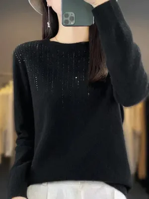 Warm glittery sweater