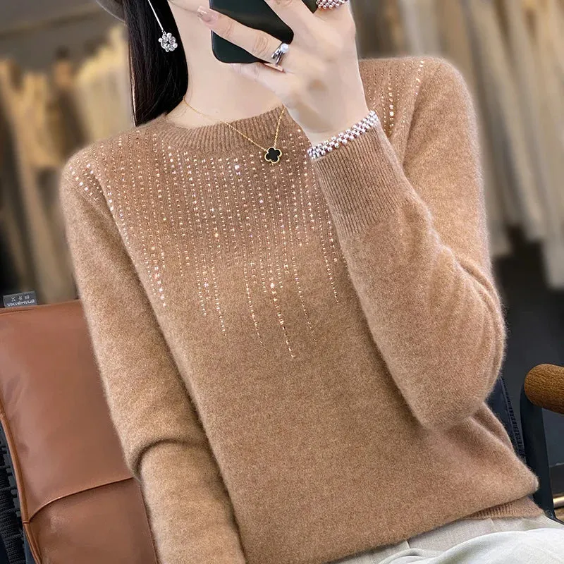 Warm glittery sweater