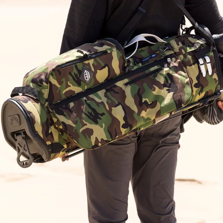 Water-resistant Nylon Camo Sunday Golf Bag