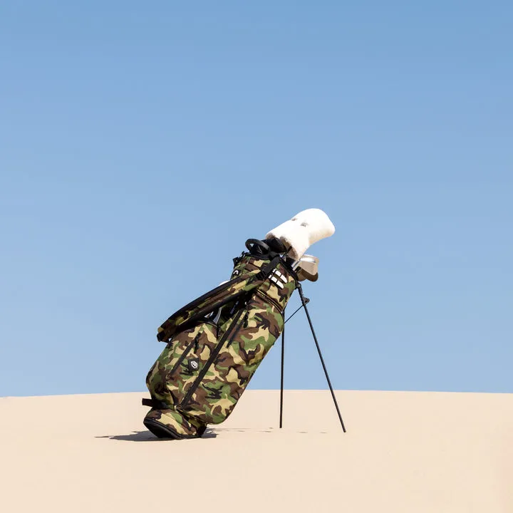 Water-resistant Nylon Camo Sunday Golf Bag