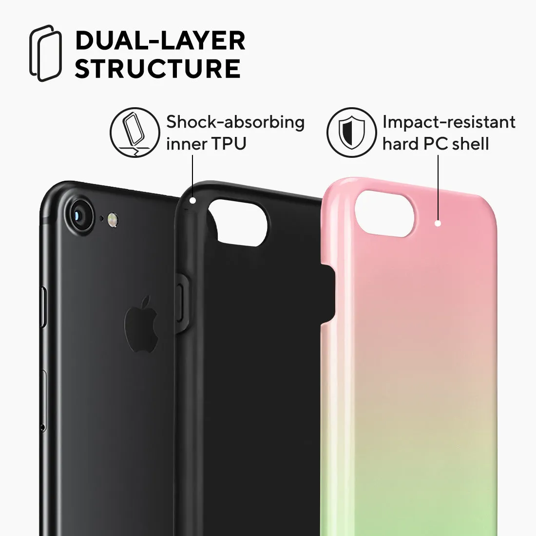 Watermelon Pastel Custom - iPhone SE3 / SE2 / 8 / 7 Case