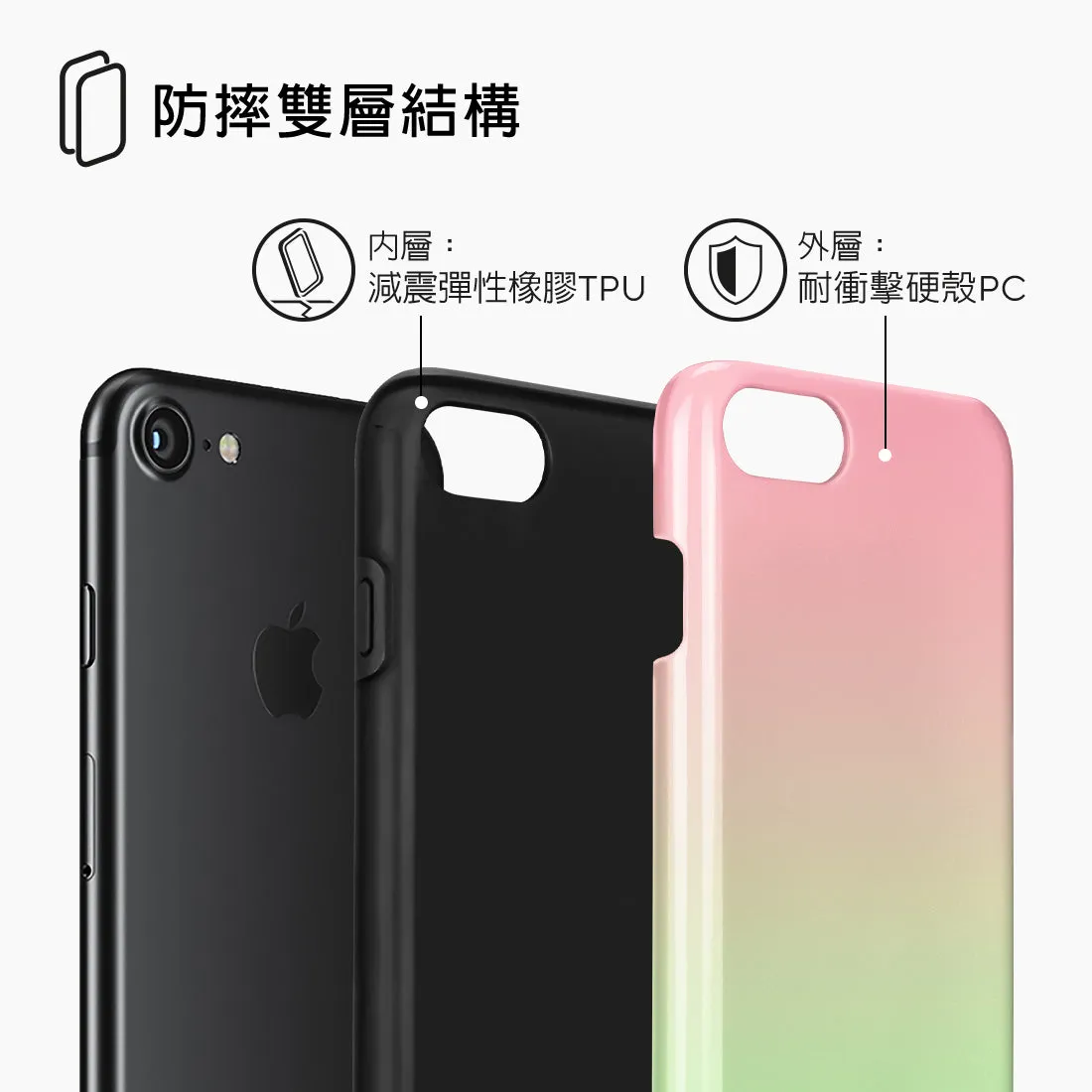 Watermelon Pastel Custom - iPhone SE3 / SE2 / 8 / 7 Case