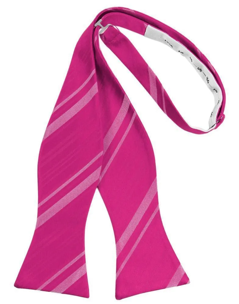 Watermelon Striped Satin Bow Tie