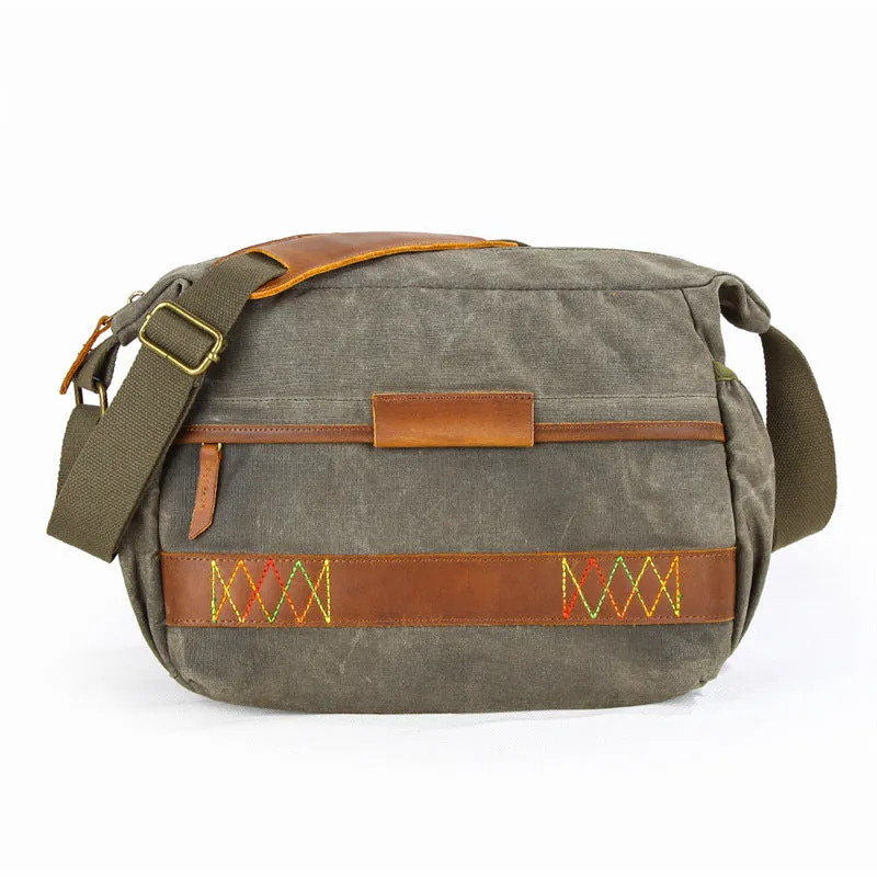Waterproof Canvas Messenger Bag DSLR Camera Shoulder Bag Canvas Camera Bag QSM3037