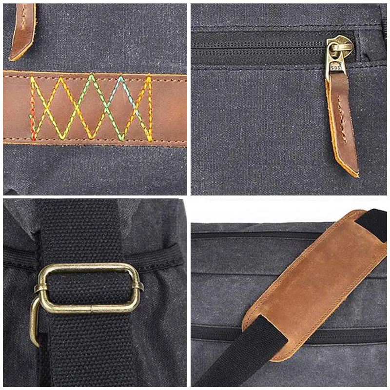 Waterproof Canvas Messenger Bag DSLR Camera Shoulder Bag Canvas Camera Bag QSM3037
