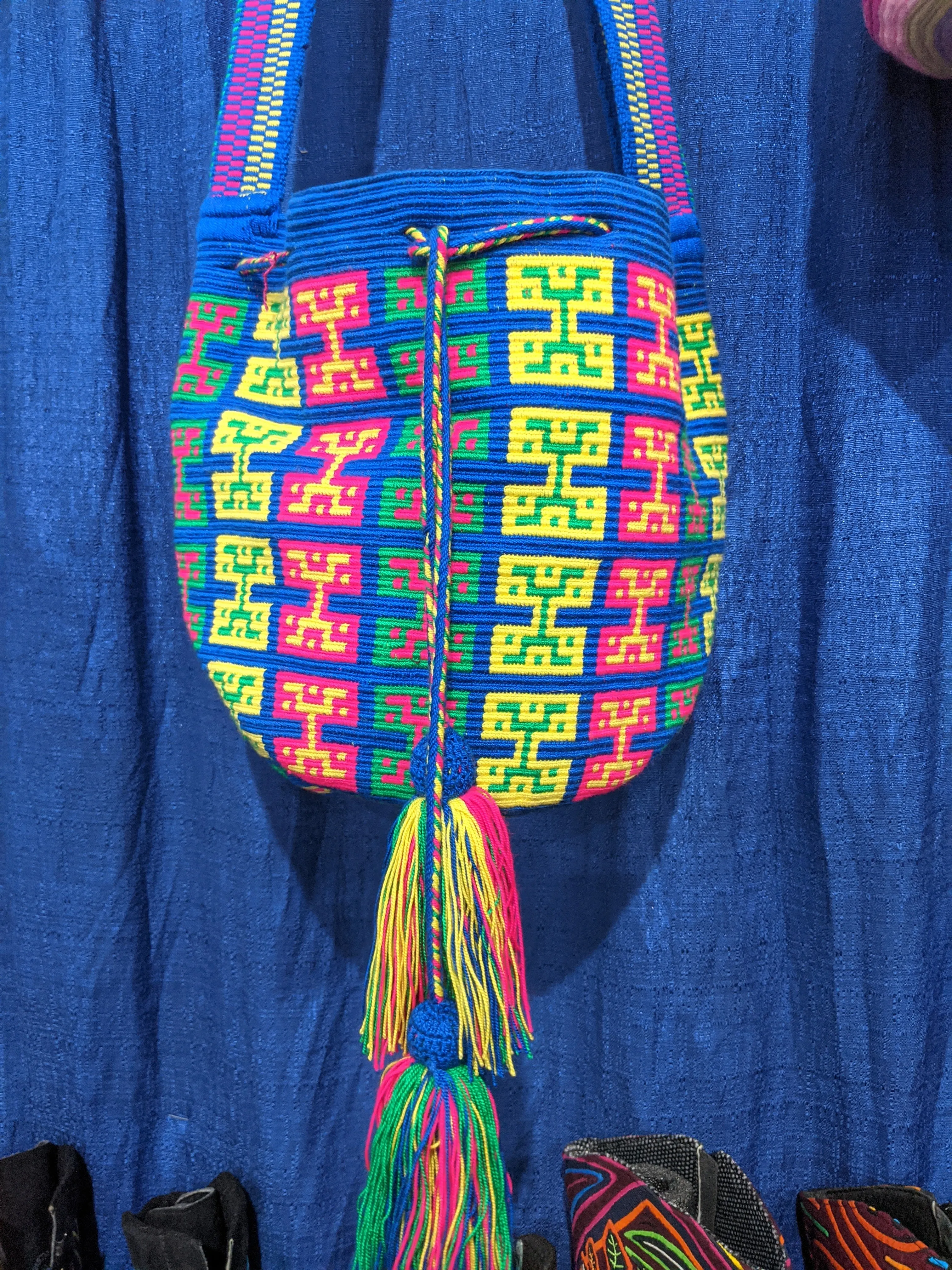 Wayuu Tribal Hand Woven Vegan Bucket Bag - Teleri