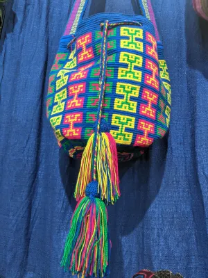 Wayuu Tribal Hand Woven Vegan Bucket Bag - Teleri