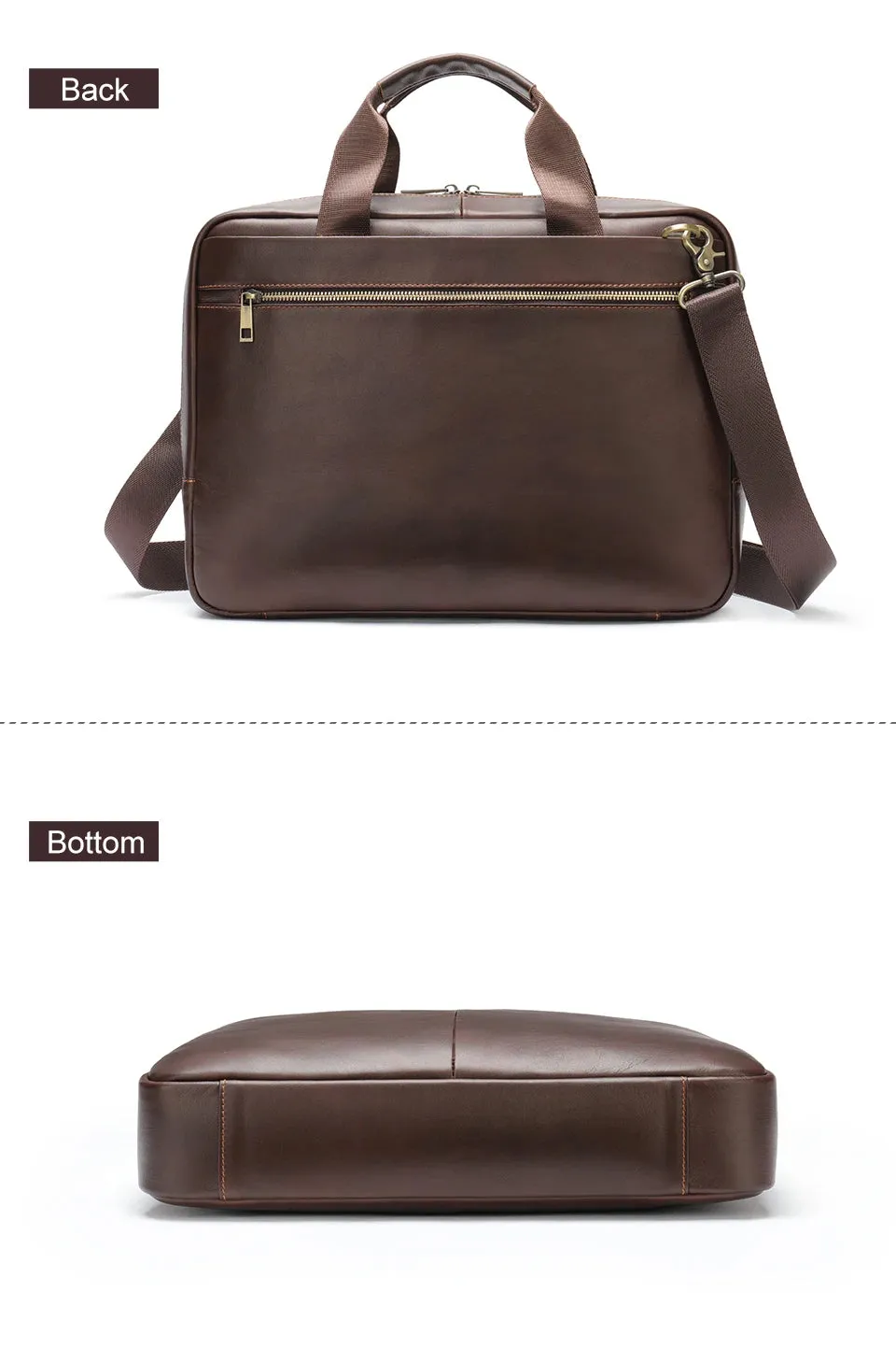 WESTAL 15 inch Laptop Bag for Men's Briefcases Genuine Leather Men's Executive Briefcase Portafolio Business Men Computer Bags