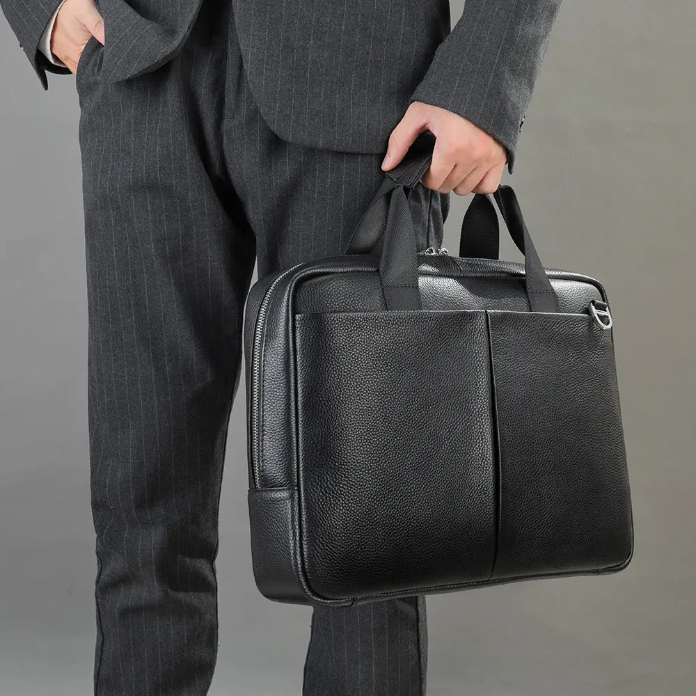 WESTAL 15 inch Laptop Bag for Men's Briefcases Genuine Leather Men's Executive Briefcase Portafolio Business Men Computer Bags