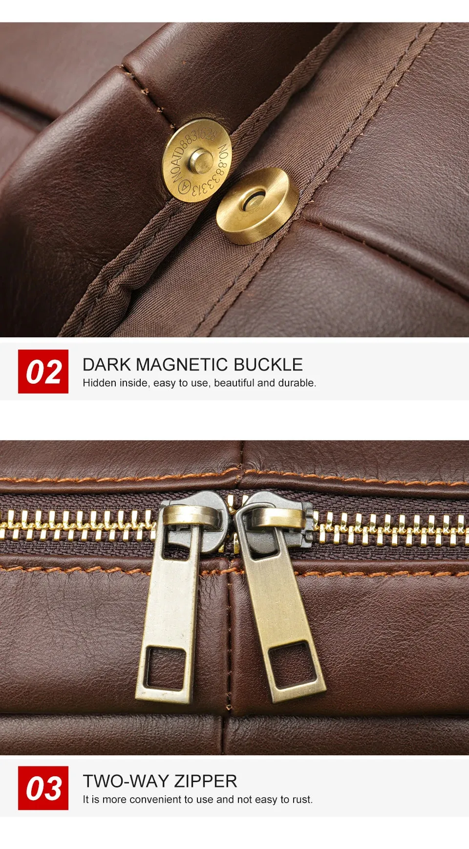 WESTAL 15 inch Laptop Bag for Men's Briefcases Genuine Leather Men's Executive Briefcase Portafolio Business Men Computer Bags