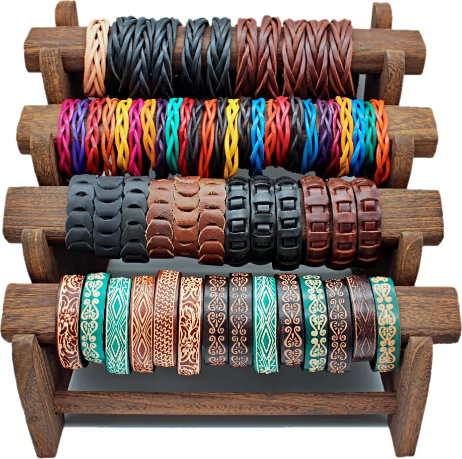 Western Hand Stamped leather bracelet cuff(12 pack/ $6 ea.)