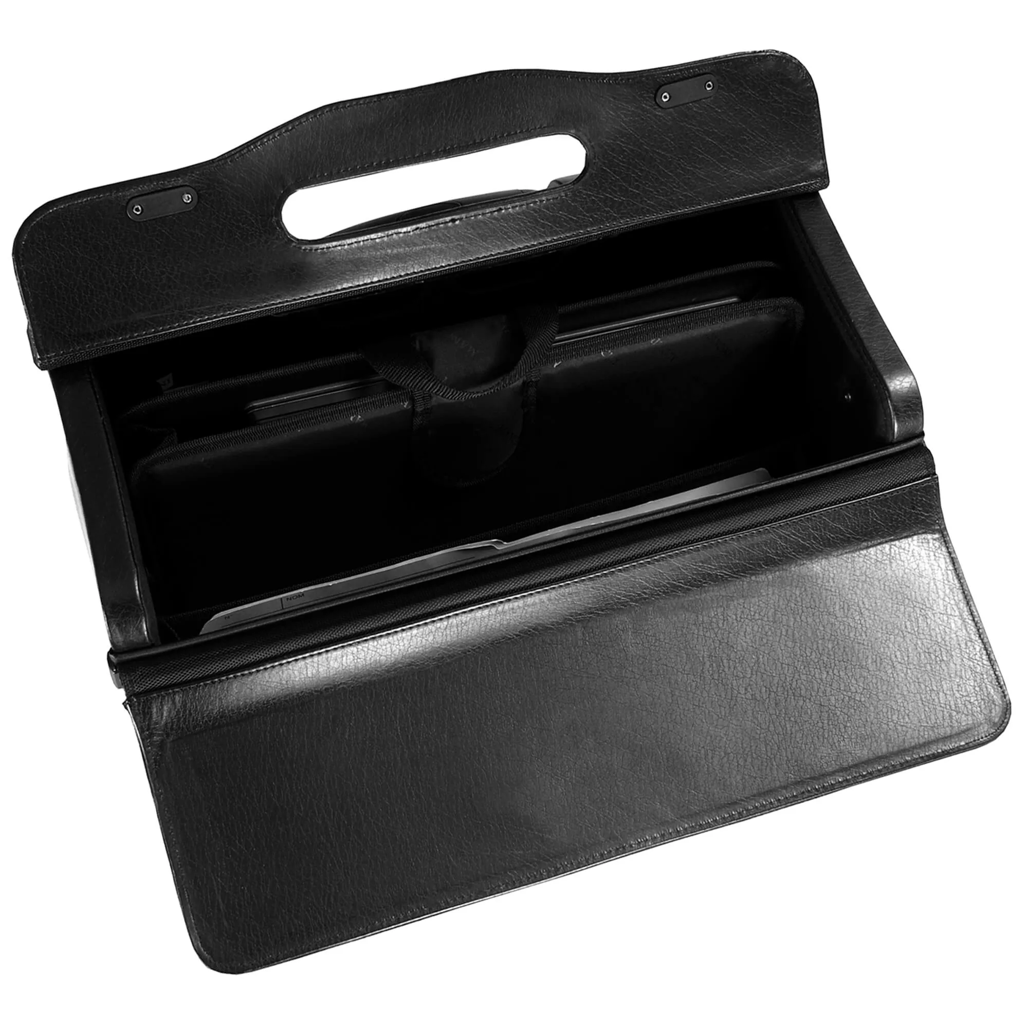 Wheeled Leather Catalogue Case