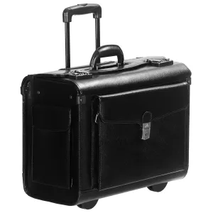 Wheeled Leather Catalogue Case