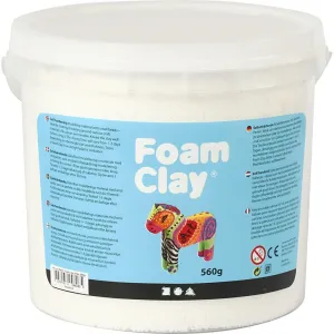 White Colour Modelling Material Small Beads With Plastic Bucket 560 g