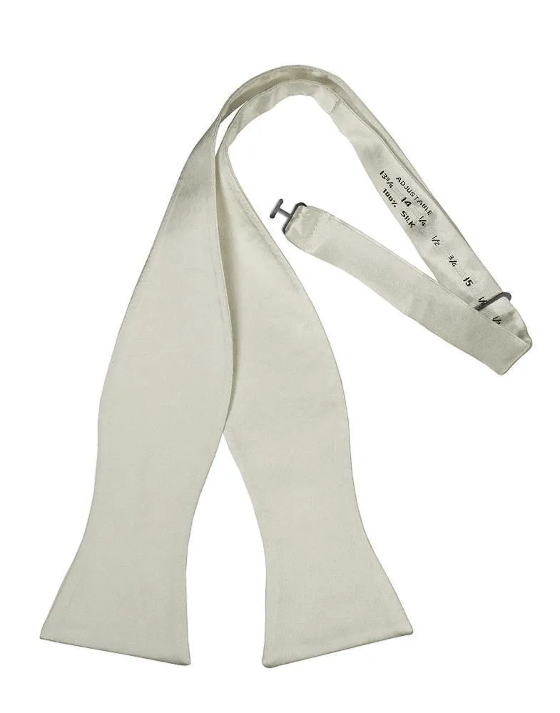 White Noble Silk Bow Tie