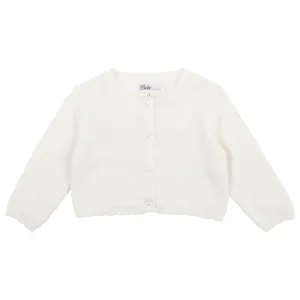 White Scalloped Edge Cardigan