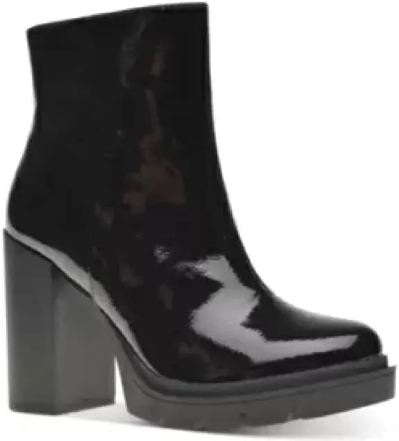 Wild Pair Womens Vanessa Platform Booties, Black, Size 9.0