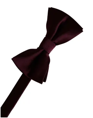 Wine Eternity Bow Tie