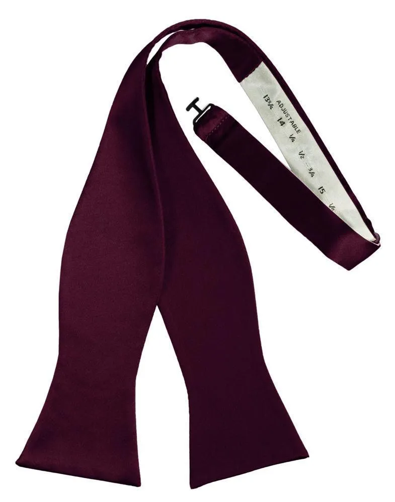Wine Luxury Satin Bow Tie