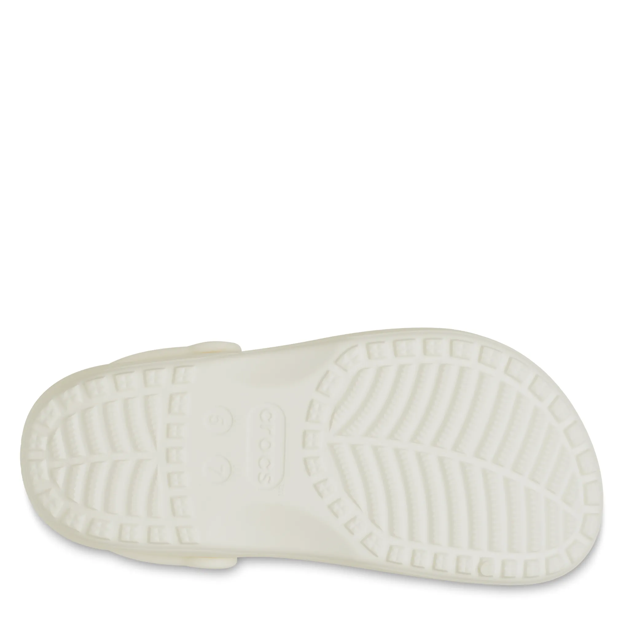 Womens Crocs Chalk Classic Floral Cut Out Clogs