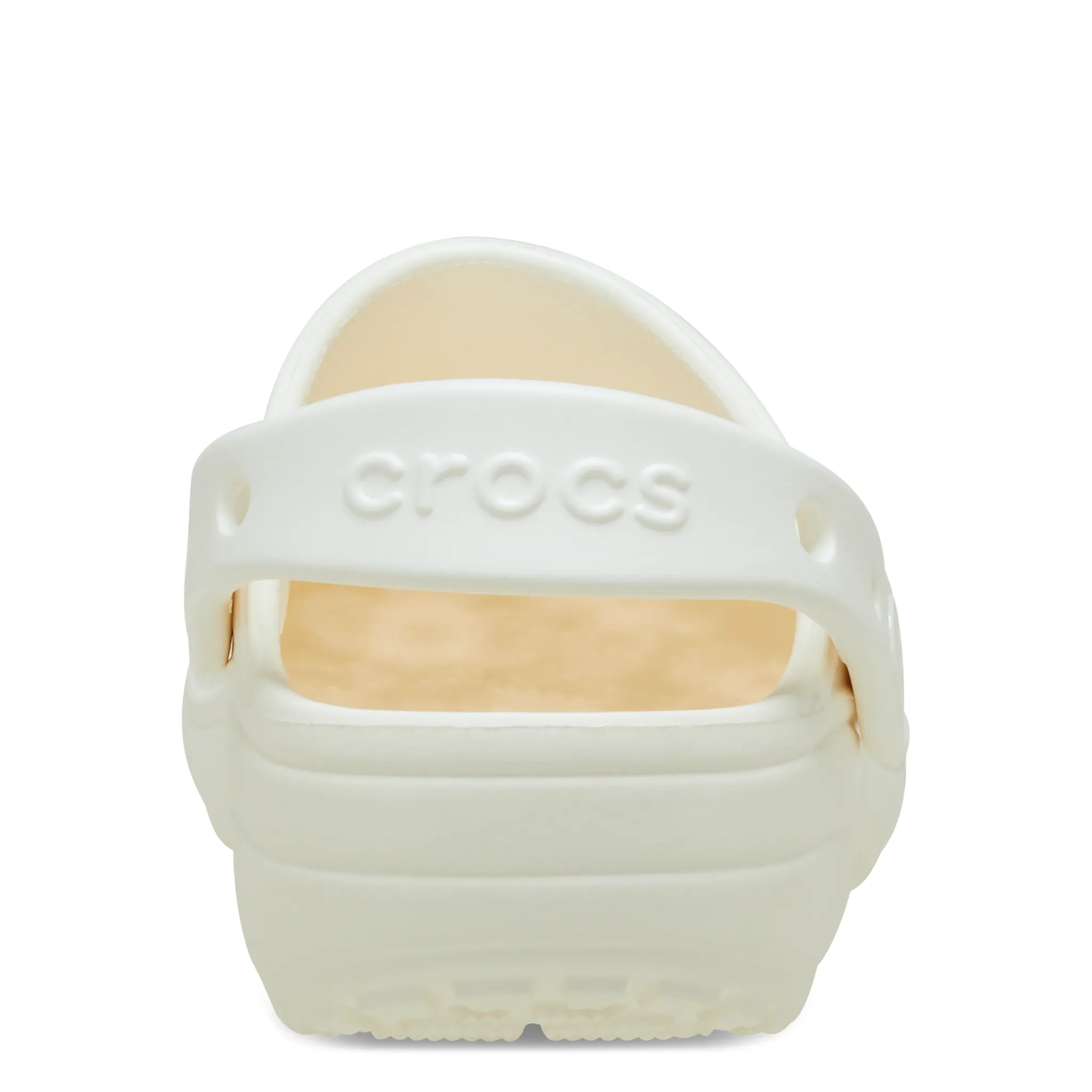 Womens Crocs Chalk Classic Floral Cut Out Clogs