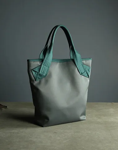 Womens Dark Gray Nylon Shoulder Tote Bags Best Dark Gray Nylon Tote Handbag Shopper Bags Purse for Ladies
