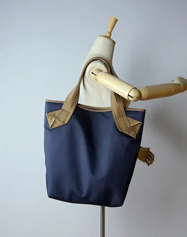 Womens Dark Gray Nylon Shoulder Tote Bags Best Dark Gray Nylon Tote Handbag Shopper Bags Purse for Ladies