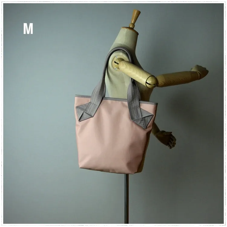 Womens Dark Gray Nylon Shoulder Tote Bags Best Dark Gray Nylon Tote Handbag Shopper Bags Purse for Ladies