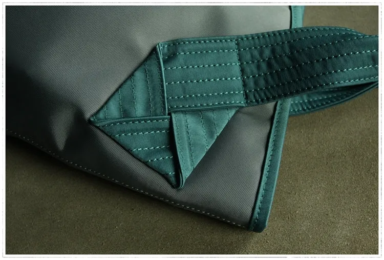 Womens Dark Gray Nylon Shoulder Tote Bags Best Dark Gray Nylon Tote Handbag Shopper Bags Purse for Ladies
