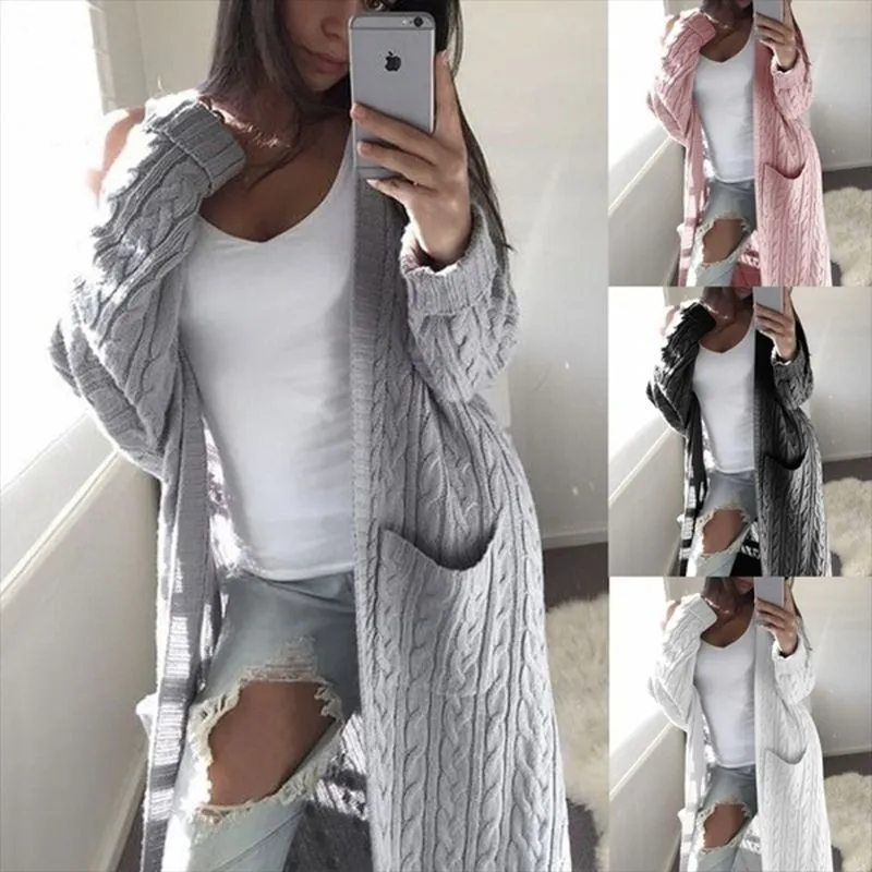 Women‘s Long Open Cardigan Sweater