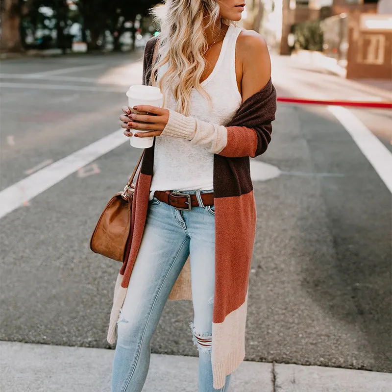 Women‘s Long Open Cardigan Sweater