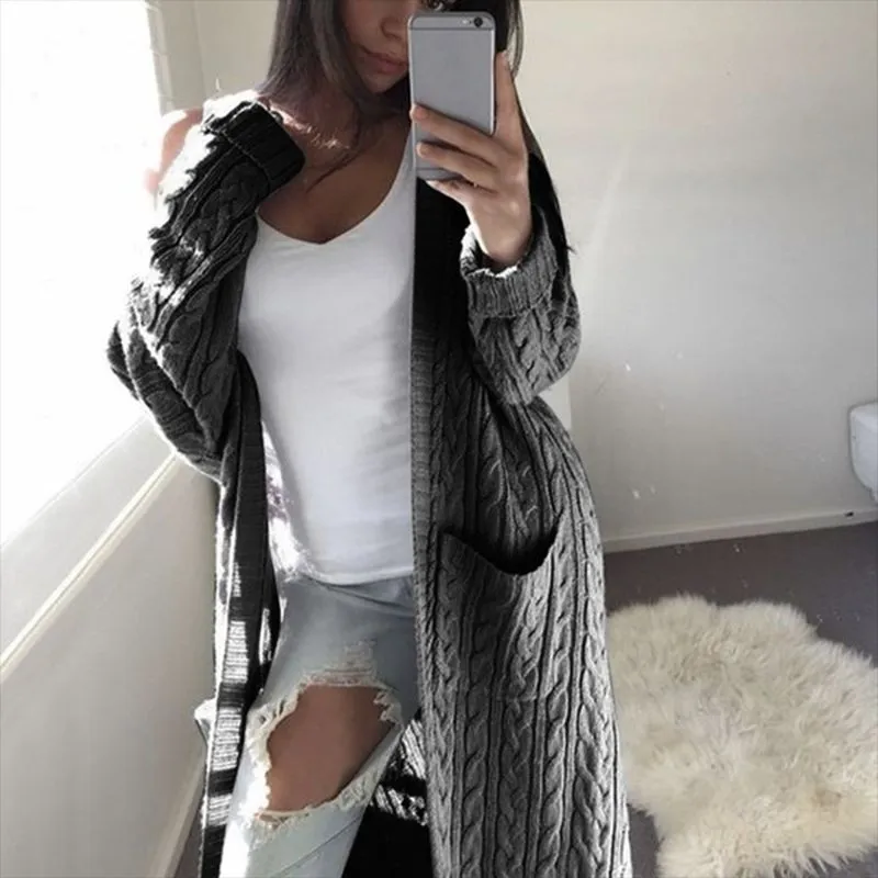 Women‘s Long Open Cardigan Sweater