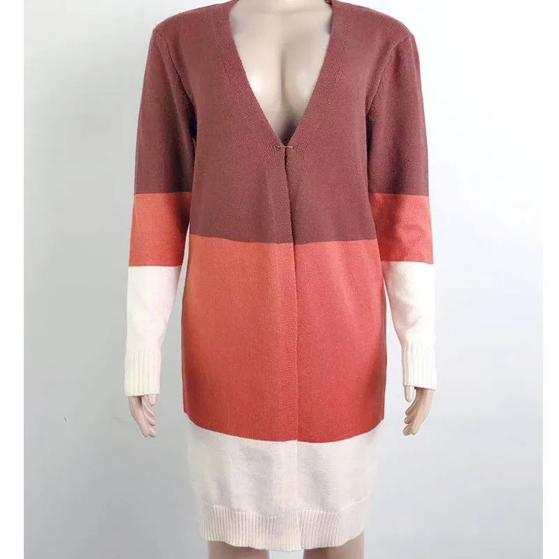 Women‘s Long Open Cardigan Sweater