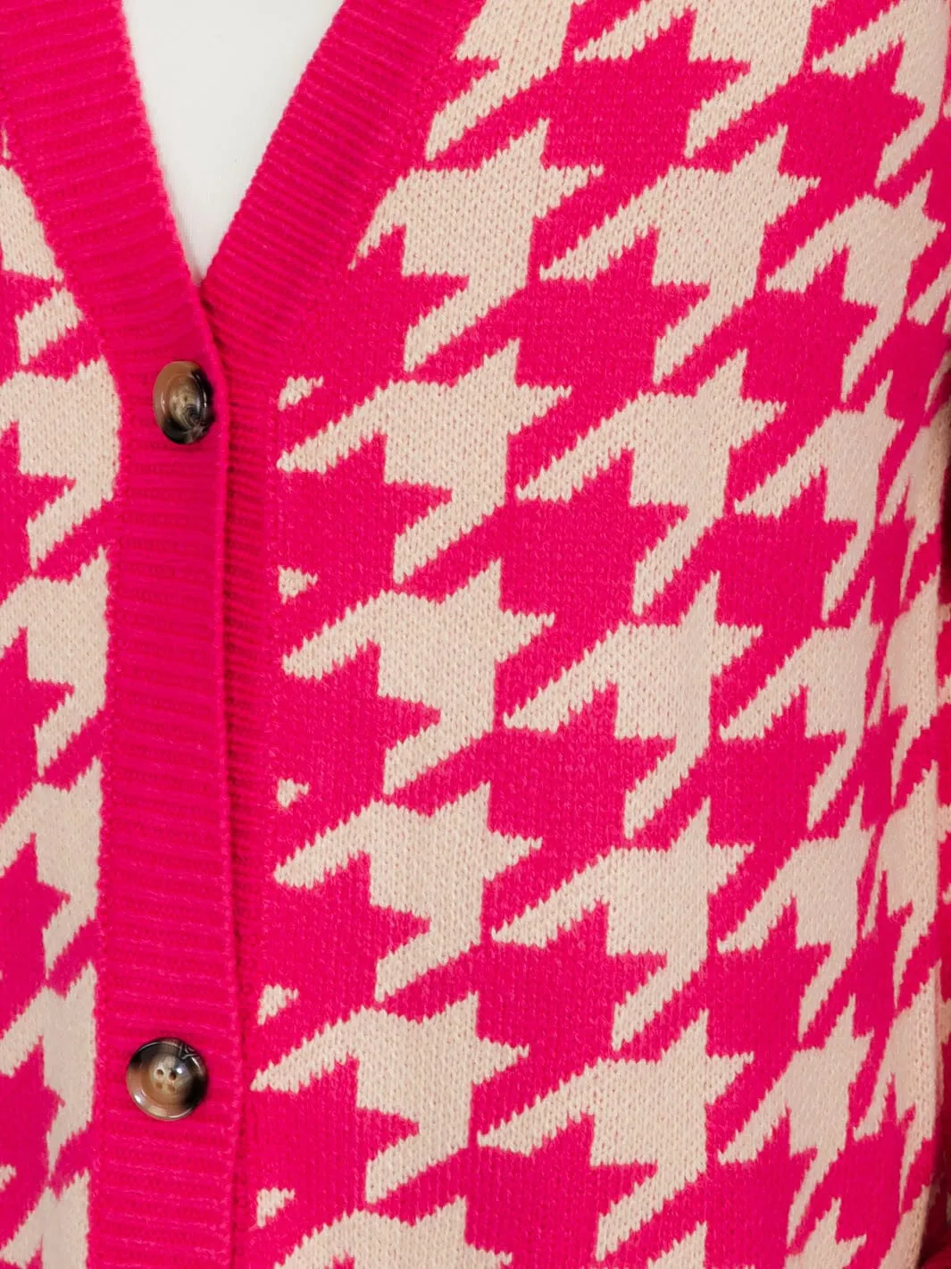 WOMEN'S LONG SLEEVE BUTTON CLOSURE COLORBLOCK CARDIGAN