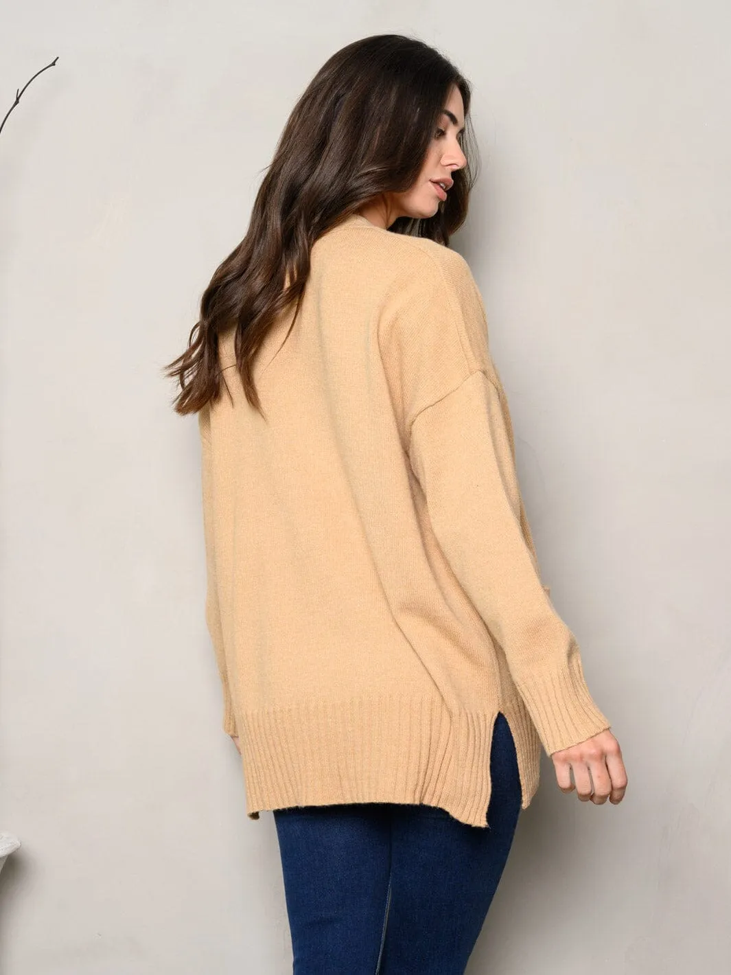 WOMEN'S LONG SLEEVE BUTTON UP BRALETTE & CARDIGAN 2PC. SET