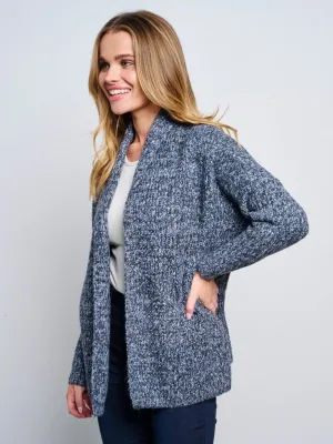 WOMEN'S LONG SLEEVE OPEN FRONT CARDIGAN