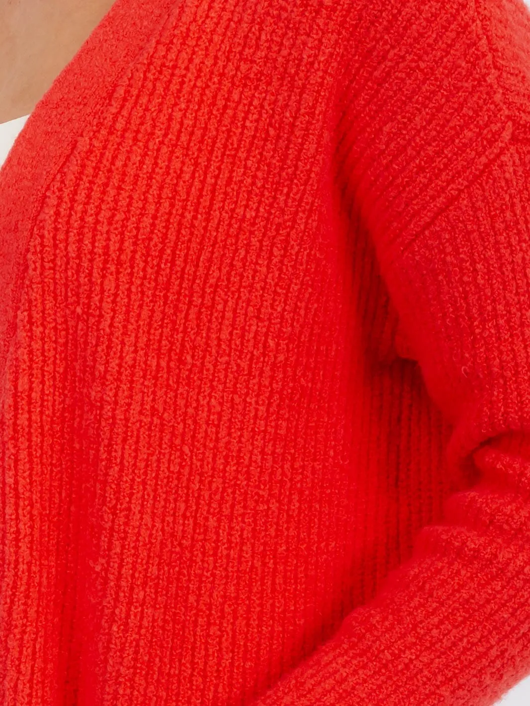 WOMEN'S LONG SLEEVE OPEN FRONT POCKETS CARDIGAN