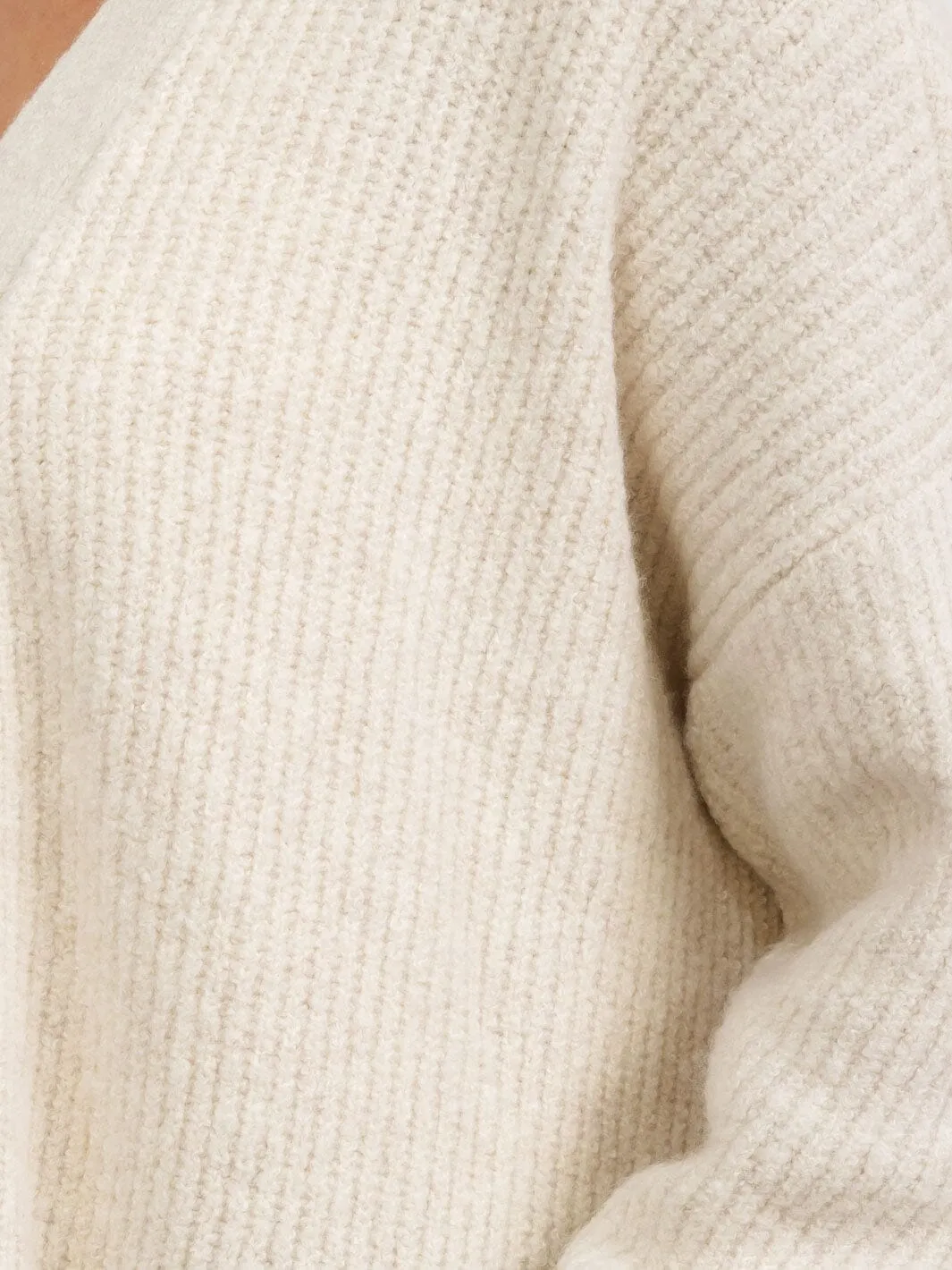 WOMEN'S LONG SLEEVE OPEN FRONT POCKETS CARDIGAN