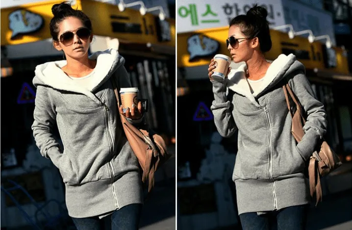 Women's Soft Zip up Hoodie with STYLE