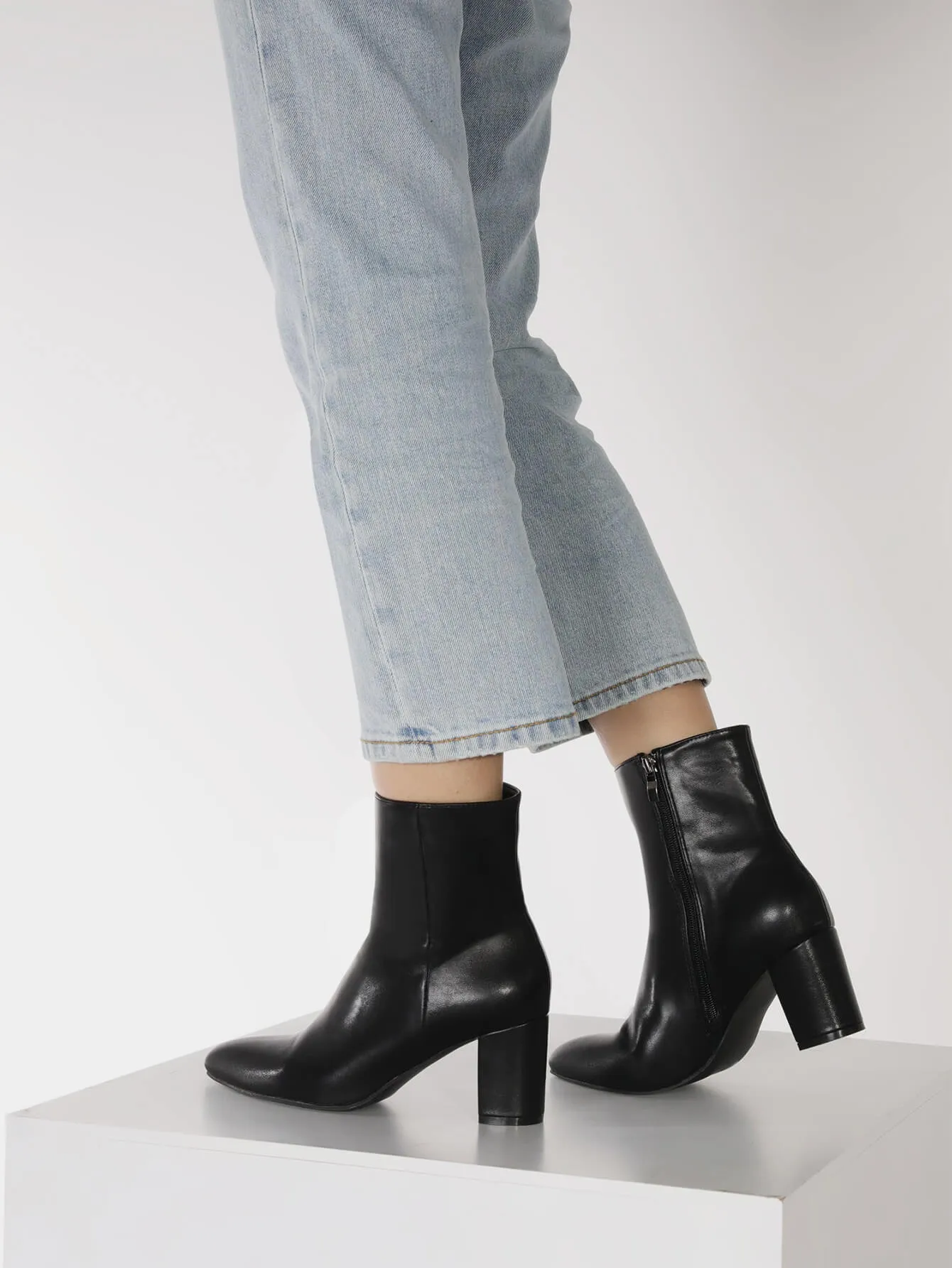 Women's Square Toe Ankle Boots